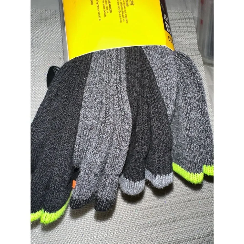Dickies Black Gray Full Cushioned Soft Cotton Blend Work Socks
